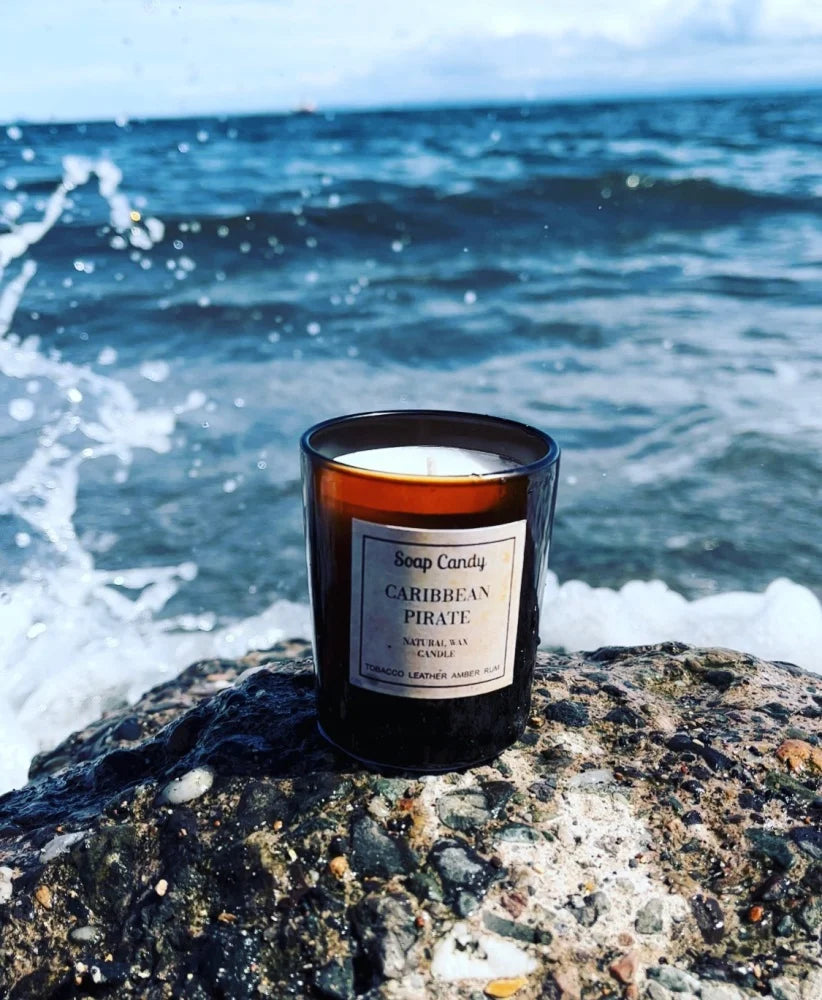 Caribbean Pirate Mini Candle