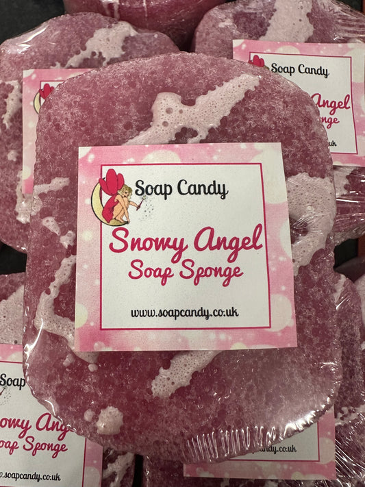 Snowy Angel Soap Sponge (small)