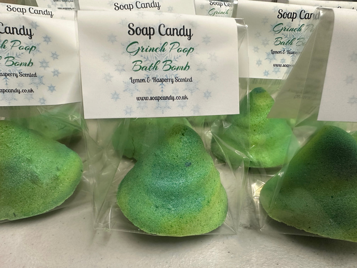 Grinch Poop Bath Bomb