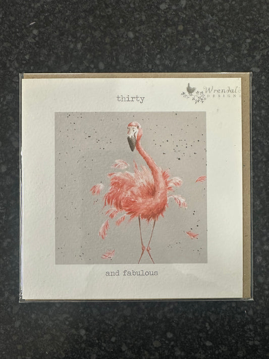 Thirty & Fabulous Card